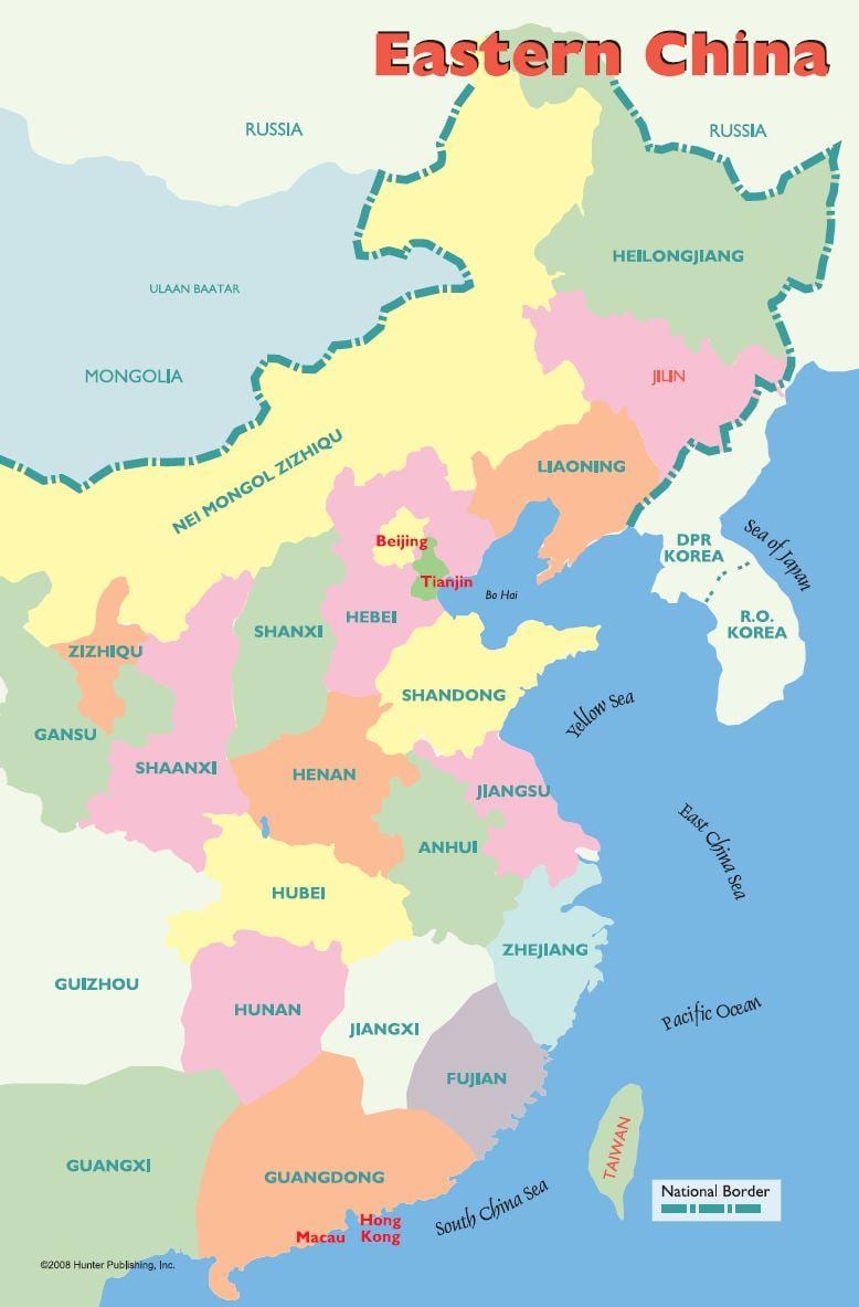 வரைபடத்தை கிழக்கு சீன