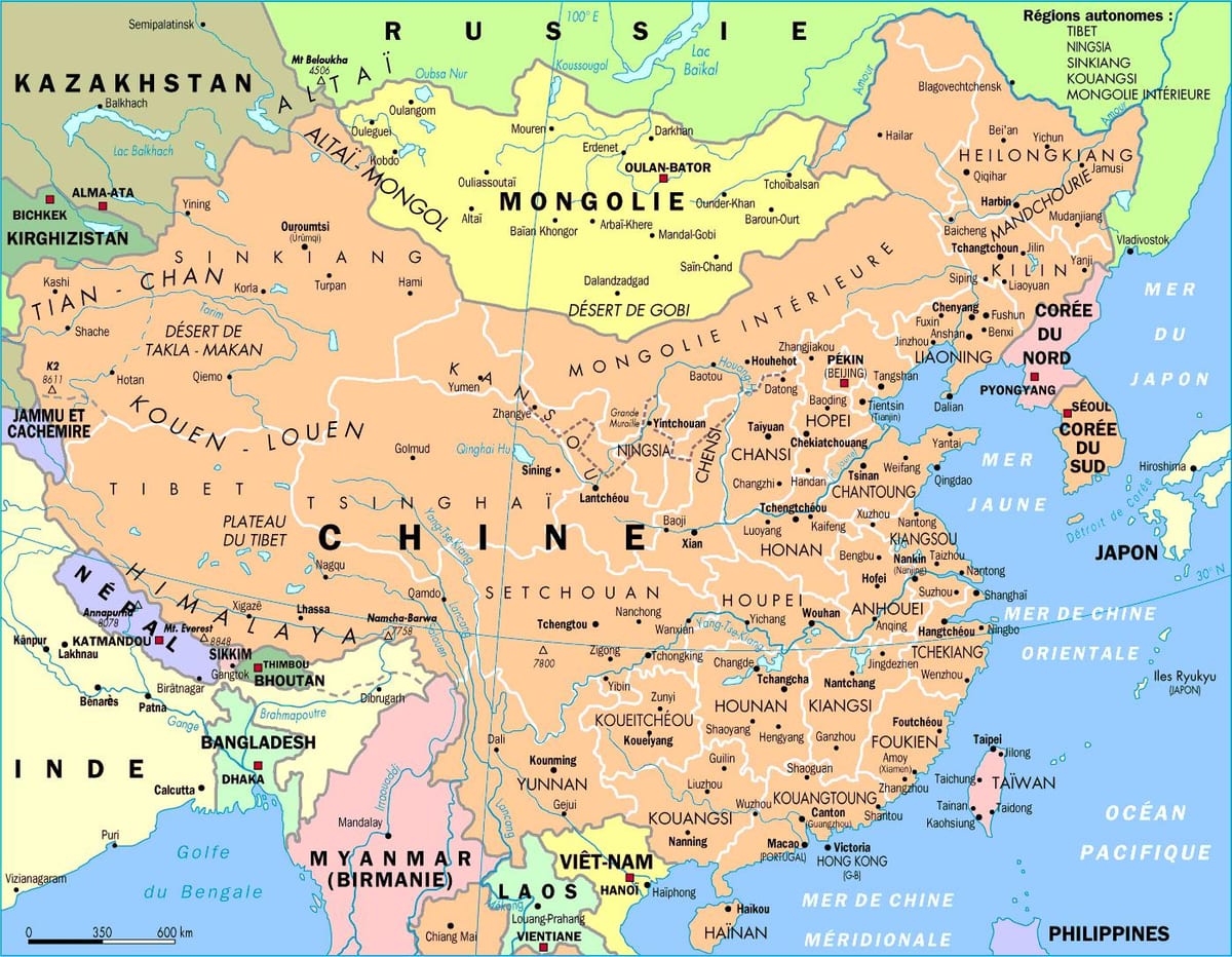 chine வரைபடம்