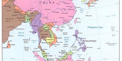 சீனா வரைபடம் கிழக்கு பாதை