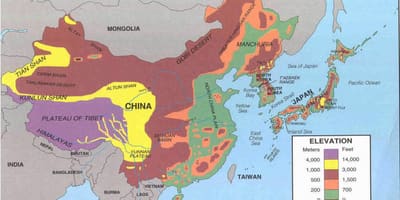 சீனா வரைபடம் பாலைவன